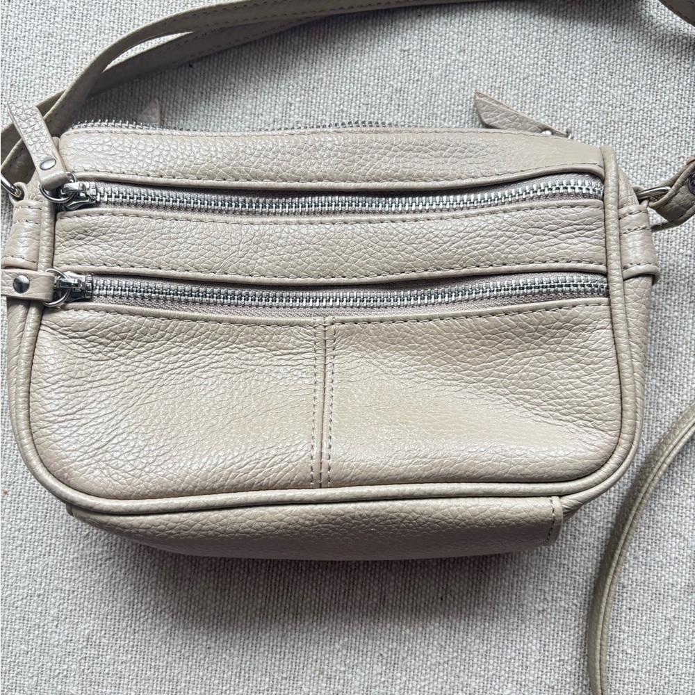 Leather crossbody
